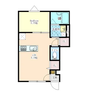 ELF妻鳥【1階】の間取り