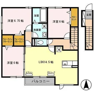 ル・ホワイエ【2階】の間取り