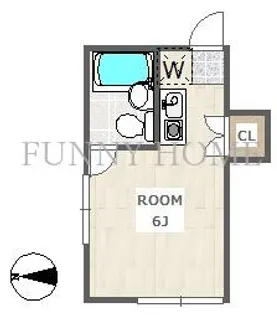 東京都世田谷区砧3【アパート】の間取り