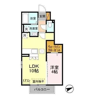 ローズベリー【1階】の間取り