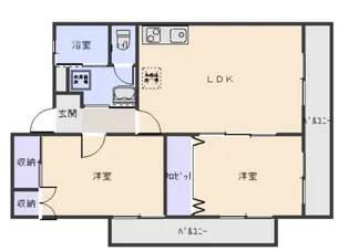 芙蓉ハイツ【3階】の間取り