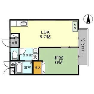大阪府高槻市真上町2【アパート】の間取り