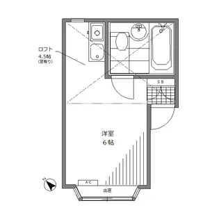 テラス赤堤【1階】の間取り