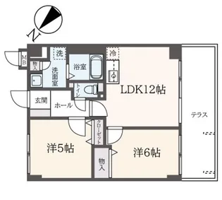 メゾン・ド・カカウェット【1階】の間取り