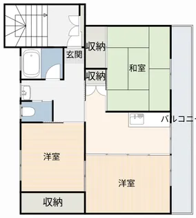 ビレッジハウス大府1号棟【4階】の間取り