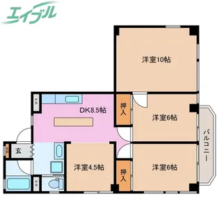 AS110【4階】の間取り