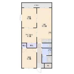 セラヴィ伊勢崎A【2階】の間取り