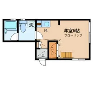 ベルフルーブ若葉【2階】の間取り