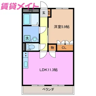 サンヒルズ鈴鹿II【2階】の間取り