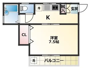 コーポ白糸台第2【2階】の間取り