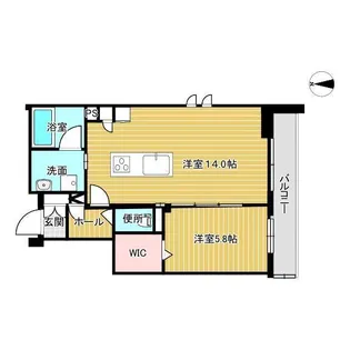 ラ・エスペリア【1階】の間取り