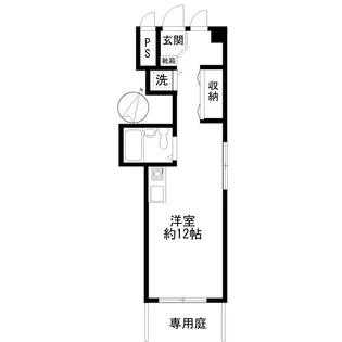 グッピー若杉【1階】の間取り