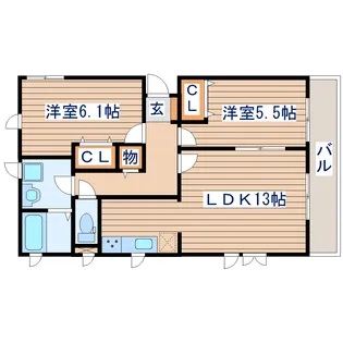 ハイデルベルグ【1階】の間取り