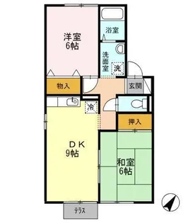 ヴェルディ藤崎【1階】の間取り