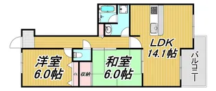 伊丹グリーンマンション【1階】の間取り