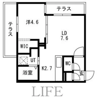 ALTUS南平岸【1階】の間取り