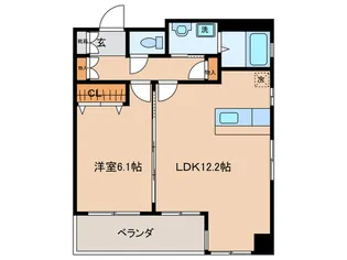 グリーンフォート三嶋【2階】の間取り