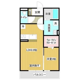 茨城県つくば市みどりの2【アパート】の間取り