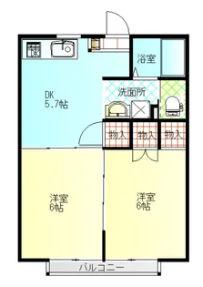 レジダンスラルク【2階】の間取り
