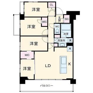 サムティレジデンス藤が丘【4階】の間取り