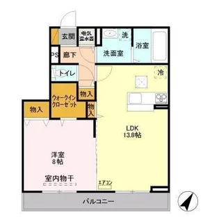 UTOPIA FOUR LEAF B【1階】の間取り