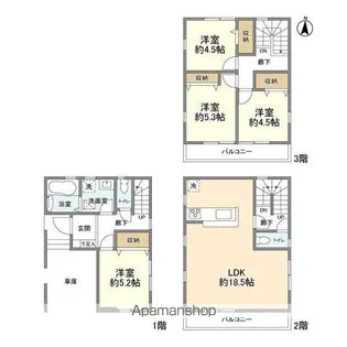 埼玉県川口市大字辻【一戸建】の間取り