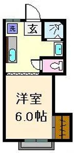 日乃出コーポ【1階】の間取り