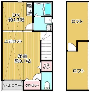 コート海老江【2階】の間取り