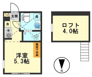 東京都江戸川区北小岩8【アパート】の間取り