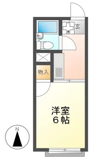 ジュネス中川【2階】の間取り