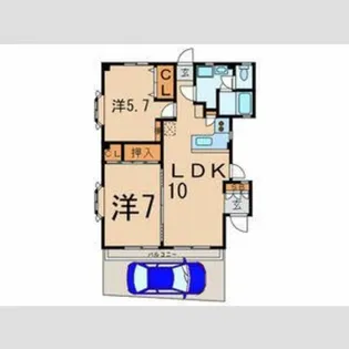 東京都大田区久が原4【マンション】の間取り