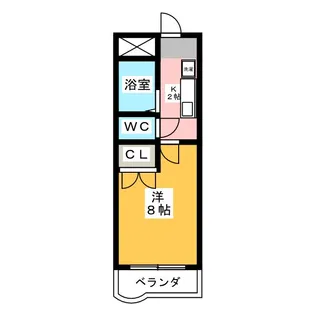 ロジュマン本山【4階】の間取り