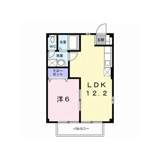 2DKの間取り画像