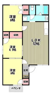 シャトード・イワネ11号館【2階】の間取り