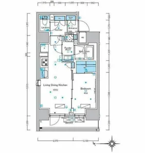 東京都台東区千束2【マンション】の間取り