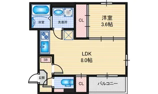 MASA津金【2階】の間取り