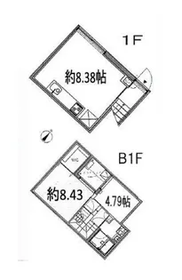 ミレドゥーエ三軒茶屋【1階】の間取り