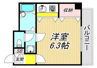 ナッツダムスタジオーネ塚口【2階】の間取り