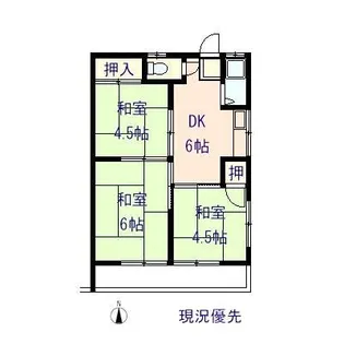森ハイツ【2階】の間取り