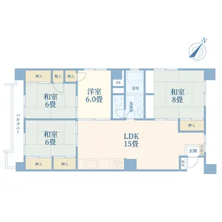 ニューハイム江古田【4階】の間取り