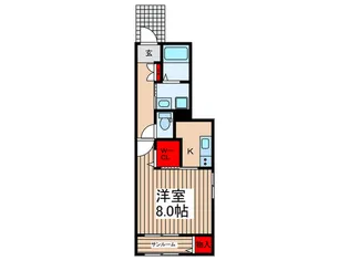 フルーヴ【1階】の間取り