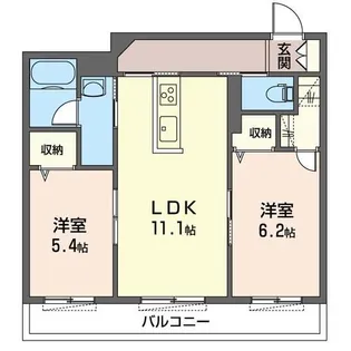 パールガーデンD【1階】の間取り