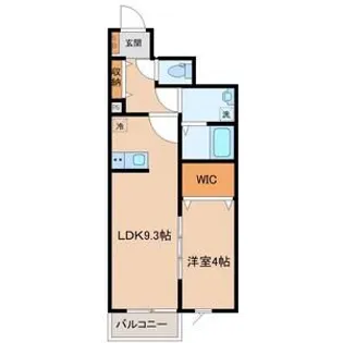 シャンテ南仙台【1階】の間取り