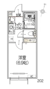 埼玉県草加市旭町5【アパート】の間取り