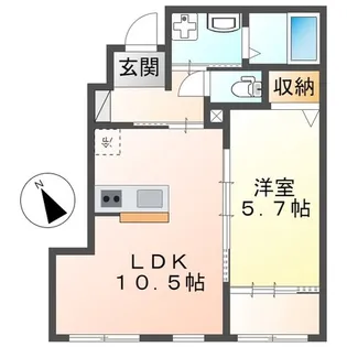 アルデバラン348【1階】の間取り