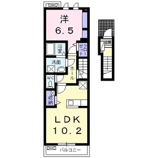 サンビレッジE【2階】の間取り