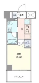 Log横浜伊勢町【6階】の間取り
