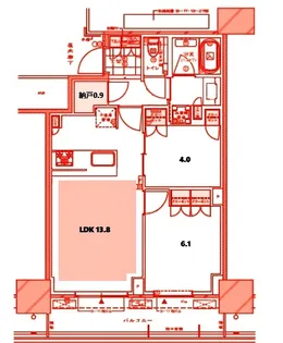ドレッセタワー新綱島【21階】の間取り