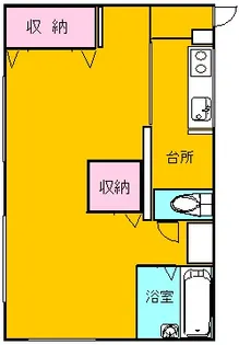 アズールII【1階】の間取り