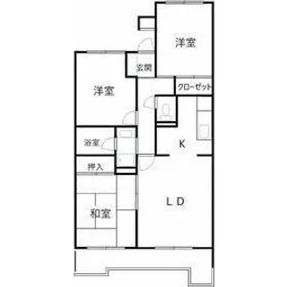 愛知県名古屋市名東区藤見が丘【マンション】の間取り
